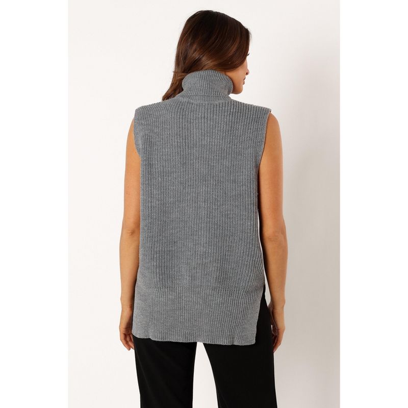 Petal and Pup Womens Celaena Turtleneck Sleeveless Sweater, 4 of 7