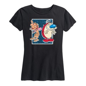 Women's - Ren & Stimpy - Friendly Laughter Short Sleeve Graphic T-Shirt - 1 of 4