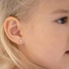 Girls' Tiny Airplane Screw Back Sterling Silver Earrings - In Season Jewelry - image 3 of 4