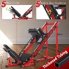 Leg Press Machine, Hack Squat Machine - 2-in-1 with Linear Bearing, Weight Storage Posts, Adjustable Home Gym Strength Trainer for Lower Body - 4 of 4