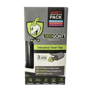 Twisted Goat Heavy Duty Reusable Twist Ties Variety Pack – 3ft, 6ft & 10ft Flexible Cargo Ties : Twisted Goat - 1 of 3