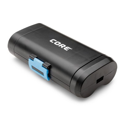 Core 6-Person Blue and Gray Four Season Cabin Tent with LED Lights