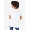 Woman Within Plus Size Perfect Short-Sleeve Keyhole Tee - 3 of 4