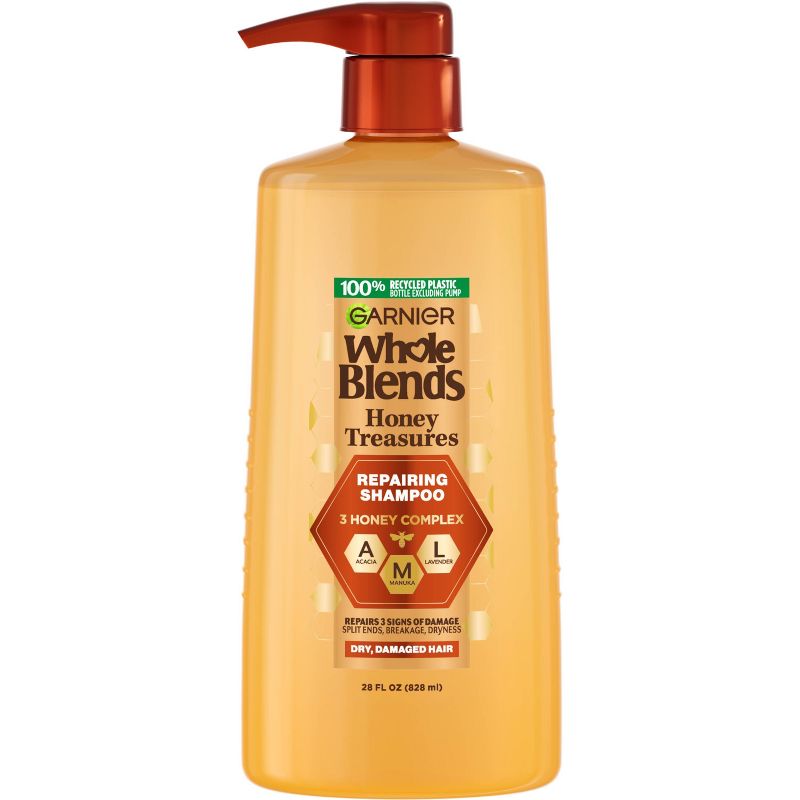 Garnier Whole Blends Honey Treasures Repairing Shampoo, 1 of 14