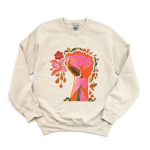 Simply Sage Market Women's Graphic Sweatshirt Blooming Strength - 1 of 4
