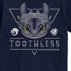 Men's - How to Train Your Dragon - Toothless Line Art Short Sleeve Graphic T-Shirt - 2 of 4