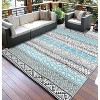 Coucheta Reversible Outdoor Rug , Waterproof Plastic Straw Patio Mat for Camping, RV & Deck, Easy Clean & Portable,Multi-Color & Size - 2 of 4