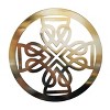 Slickblue Decorative Celtic Wall Art – Irish Steel Shamrock Leaf or Celtic Cross Design, 12", 5 Finishes - 2 of 4