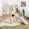 Costway Indoor Playground Climbing Gym Kids Wooden 8 in 1 Climber Playset  for Children - 2 of 4