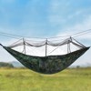 GustoWave Camping Hammock with Mosquito Net, 1-2 Lightweight Portable Outdoor Camping Hammocks Nylon with Tree Strap, Beach Backyard Army Green - 4 of 4