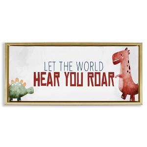 Stupell Industries Hear You Roar Dinosaurs, 25" x 11" - 1 of 4