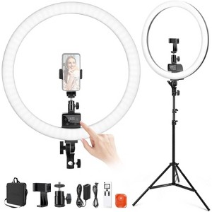 Dulums 18" LED Ring Light with Tripod Stand Phone Holder - 1 of 2