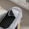 VASIP  Elevated Dog Bed with Wood Back,Small Pet Sofa with Solid Wood Leg, Velvet Cushion ,Modern Design for Small Dogs,Light Gray - 3 of 4