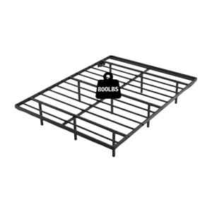 ChicFurnit Mattress Bases Metal Platform Bed Frame Suspended Iron Bed Modern Floating Design for Bedroom Comfort, Black, 79.5"*75.6"*14" - 1 of 4