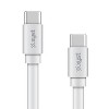 XYST™ 4-Ft. Flat USB-C® to USB-C® Cable, White - image 2 of 4