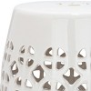 Circle Lattice Ceramic Garden Stool  - Safavieh - image 3 of 3