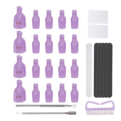 Unique Bargains Women's Nail Art Removal Clip Kit 1 Set