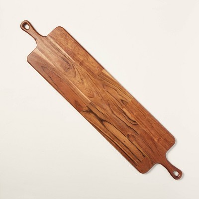 Large Wood Paddle Serve Board with Handles Brown - Hearth & Hand™ with Magnolia