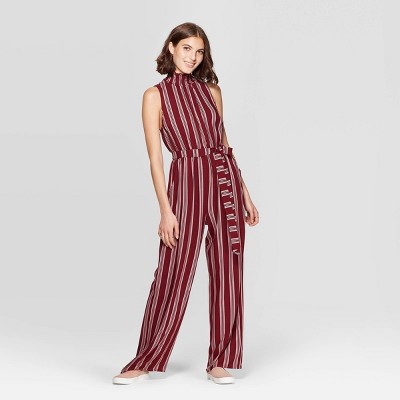 red striped jumpsuit sleeveless