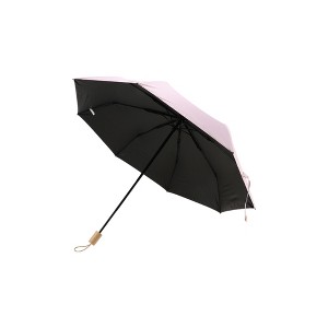 Unique Bargains Umbrella Manual Eight-Bone Sun and Rain Dual-Use Imitation Wood Grain-Sun Protection Impact Cloth 37.40"x26.77" 1 Pcs - 1 of 4