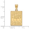Black Bow Jewelry 10k Yellow Gold Mississippi Rebels NCAA Large Pendant - 2 of 3