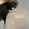 Artcraft Lighting Gem 3 - Light Semi-Flush Mount in  Black/Brushed Brass - 4 of 4