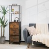 Tangkula 2PCS Industrial 3-tier Bookshelf 3 Drawers Dresser for Study Bedroom Living Room - 2 of 4