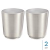 iDesign Stainless Steel Round Bathroom Trash Can - Set of 2 - Brushed - 2 of 4