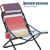Camping Chair with Portable Beach Chair - Iron Pipe Frame Chair, Flip Headrest Chair, Adjustable Headrest Chair, Foldable Beach Chair - 4 of 4