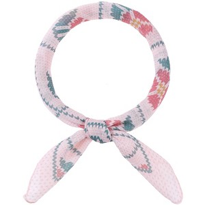 INSPIRE CHIC Women's Floral Printed Cotton Blended Small Square Neck Scarves 1Pc - 1 of 4