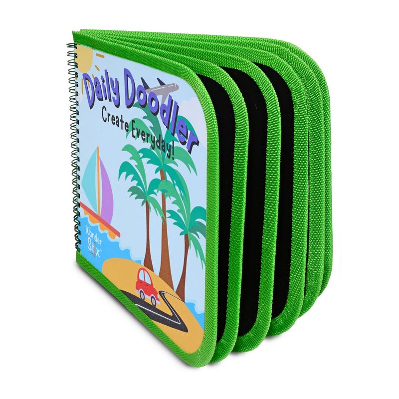 The Pencil Grip™ Daily Doodler Reusable Activity Book- Travel Cover, Includes 4 Wonder Stix, 2 of 8
