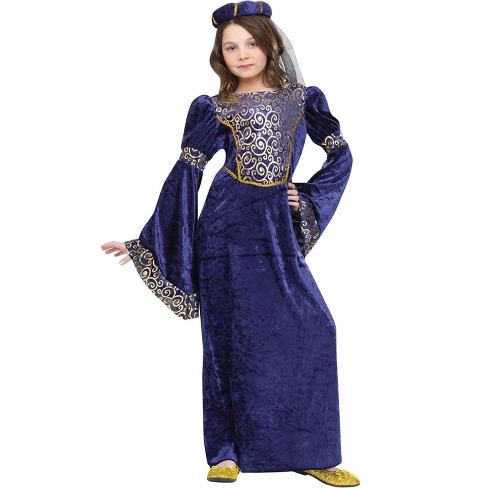 Girls Fair Maiden Dress - kids medieval costume renaissance