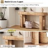 63in Long Console Tables for Entryway, Rectangular Couch Table Behind Sofa Side Table Modern Farmhouse Hallway Furniture - 2 of 4