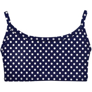 City Threads USA-Made Girls UPF 50+ Printed Bikini Swim Top - 1 of 4