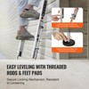 VEVOR Ladder Levler, 20 inch Steel 550lbs Load Ladder Leveling Tool, Pitch Hopper, Stair Ladder Stabilizer with Storage, Silver - 4 of 4