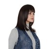 Alilang Medium Length Straight Bob Wigs 14 inch Synthetic with Bangs Daily Party Cosplay Hair Wig for Wome - 2 of 4