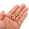 Unique Bargains Metal Round Jewelry Making Gold Filled Spacer Beads 100 Pcs - 4 of 4