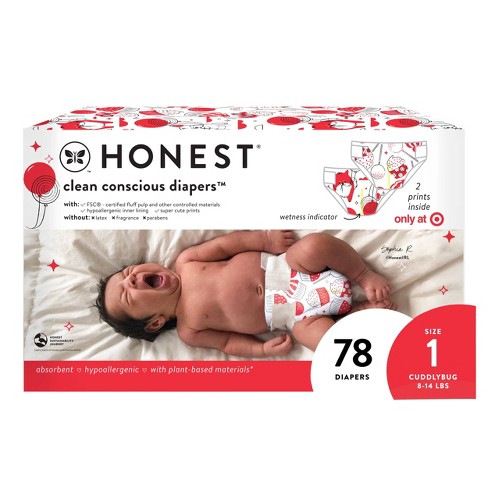 Honest company fashion size 1 diapers