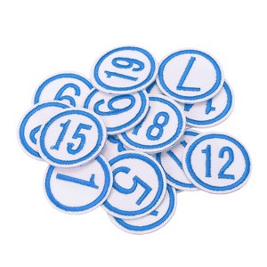 Unique Bargains Iron-on Washable Embroidered DIY Number Applique Patch 20 Pcs - 1 of 4