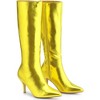 Perphy Women's Pointy Toe Stiletto Heels Knee High Boots - 3 of 4