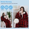 Catalonia Plush Fleece Wearable Blanket with Sleeves Arms, Super Soft Snuggly Body Blanket for Womens Mens, Portable TV Blankets, Gift for Her - 2 of 4