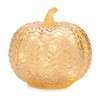 LED Mercury Glass Pumpkin Decor (Set of 3) - 4 of 4