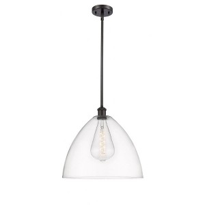 Bristol Glass - 1 Light Pendant In Industrial Style-16.75 Inches Tall and 16 Inches Wide - 1 of 1