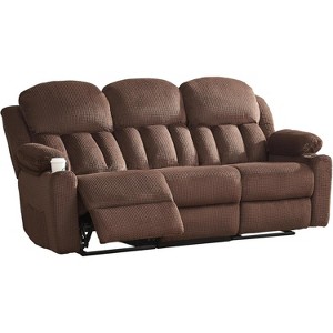 AMERLIFE 3 Seater Recliner Couch with Cup Holders, Comfy Reclining Sofas for Living Room - 1 of 4