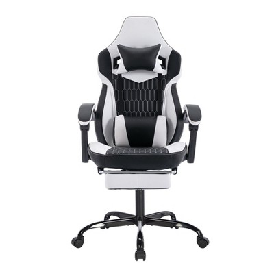 NicBex Versatile 360° Swivel Gaming Chair Adjustable Office Chairs with Wheels,Reclining Back&Footrest,Ergonomics Video Game Chairs,300lbs Max