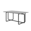 CAVINAS Coffee Tables for Living Room Modern Rectangle Coffee Table Clear Glass Tabletop Side Tables with Metal Leg - 2 of 4
