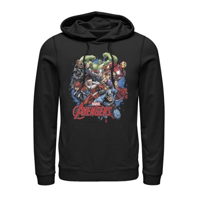 Men's Marvel Avengers Pull Over Hoodie : Target