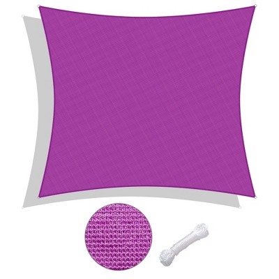 LAGarden 23x22 Ft HDPE Rectangle Sun Shade Sail