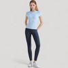 Anna-Kaci Active Women's Short Sleeve Fitted Crew Neck Top with Stretch Fabric for a Sleek and Comfortable Everyday Look - 4 of 4