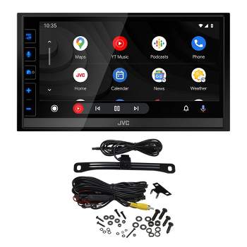 JVC KW-M780BT 6.8" Digital Media Receiver, Compatible With Apple CarPlay / Android Auto with License Plate Back Up Camera
